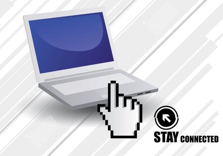 computer device click のイラスト素材