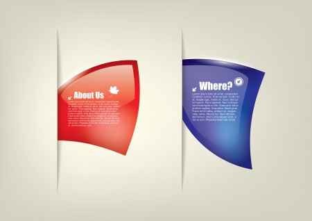 glossy web elements concept のイラスト素材