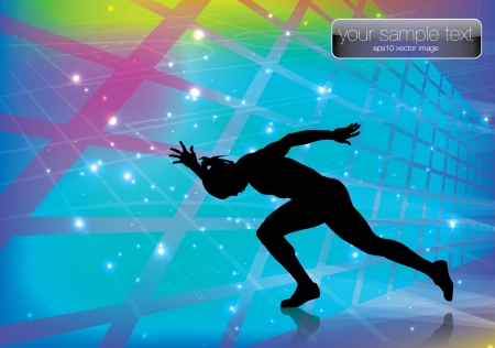 running man background のイラスト素材