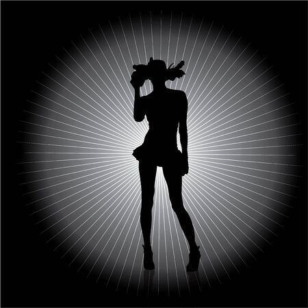 woman silhouette のイラスト素材
