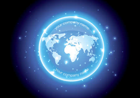 glowing business concept  のイラスト素材