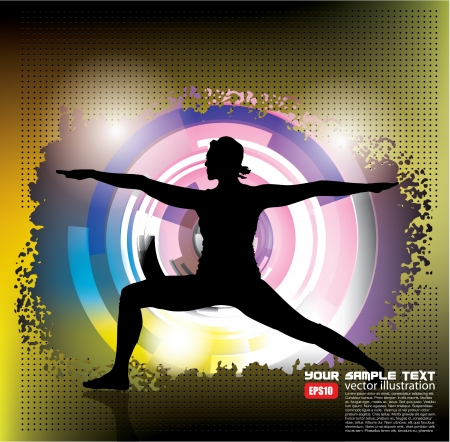 woman exercise  のイラスト素材