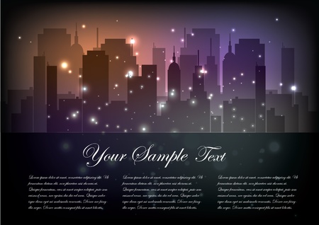 magic city postcard  のイラスト素材