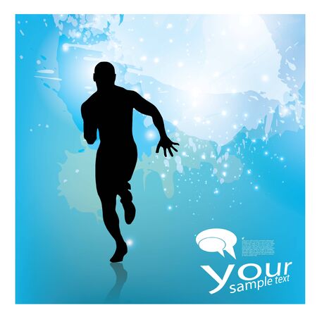 dynamic person background  のイラスト素材