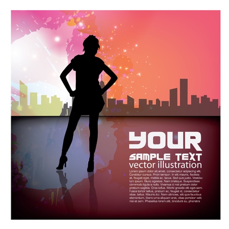 woman background  のイラスト素材