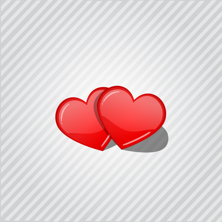 Two Love Heartsのイラスト素材