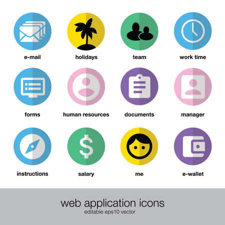 Web Applications Icons.のイラスト素材