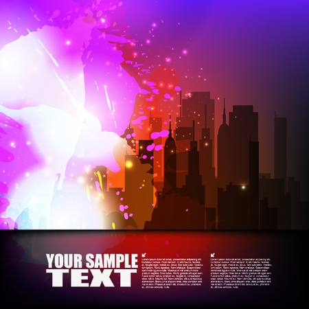 Abstract City Backgroundのイラスト素材