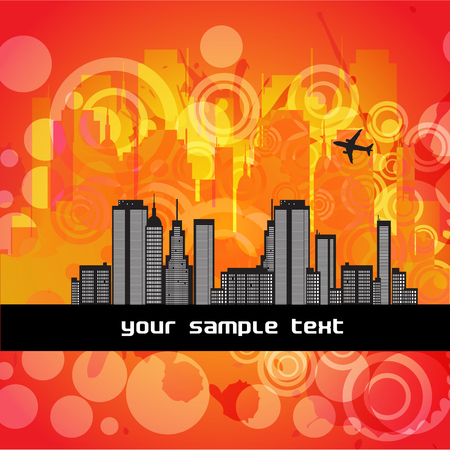 city ??abstract backgroundのイラスト素材