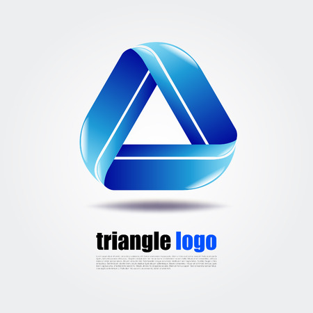 Blue Triangle Logoのイラスト素材