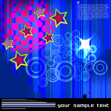 Blue Party Backgroundのイラスト素材