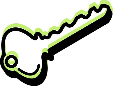 Illustration of a keyの写真素材