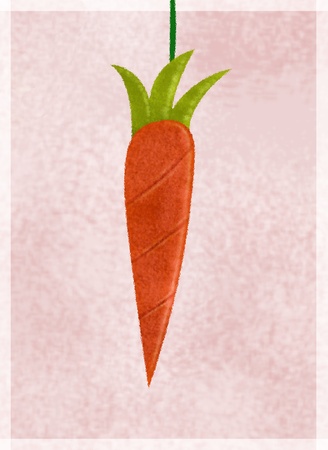 A dangled carrotの写真素材
