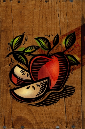 A decorative apple collageの写真素材