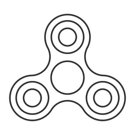 Hand spinner toy iconのイラスト素材