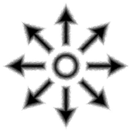 Expanding icon illustrationのイラスト素材
