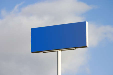 A blanked out sign.の写真素材