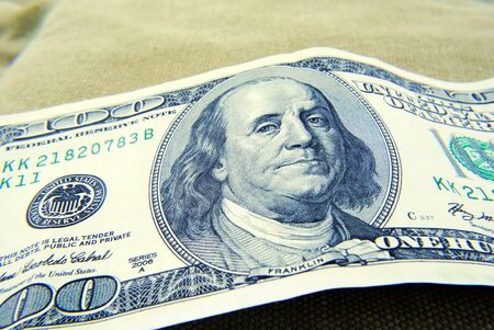 Currency of the United States isolated backgroundの写真素材