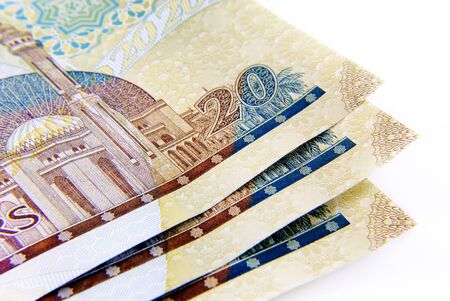 Kingdom of Bahrain currency close up