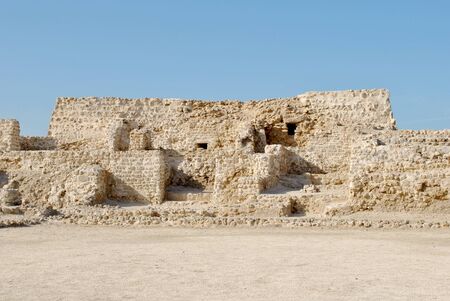 Bahrain National Fort view at Sunny dayの写真素材