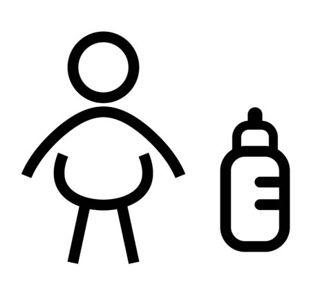 Child Pictogram isolated white backgroundの写真素材