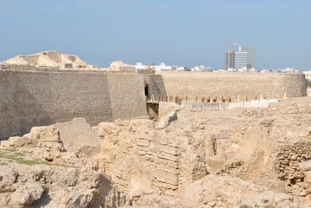 Bahrain National Fort view at Sunny dayのeditorial素材