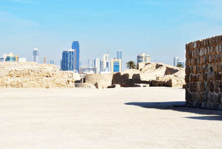 Bahrain National Fort view at Sunny dayのeditorial素材