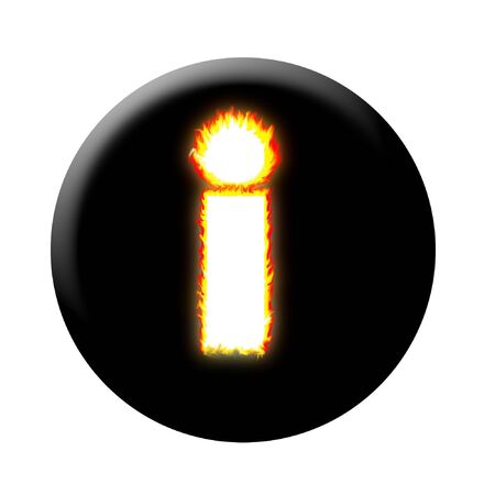 burning internet or info buttonの写真素材