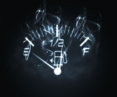 illustration of the fuel scale in the smokeの写真素材