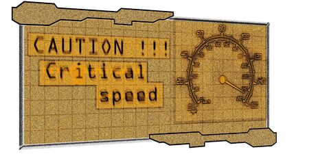 illustration of the modern techno style dashboardの写真素材