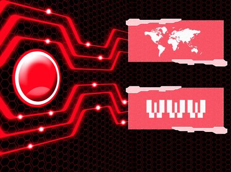 illustration of the futuristic internet connectionの写真素材