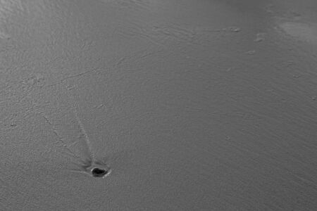 sand stones on sea waves movie blurの写真素材