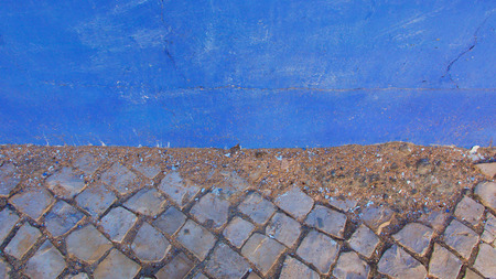 abstract blue wall texture for background usage