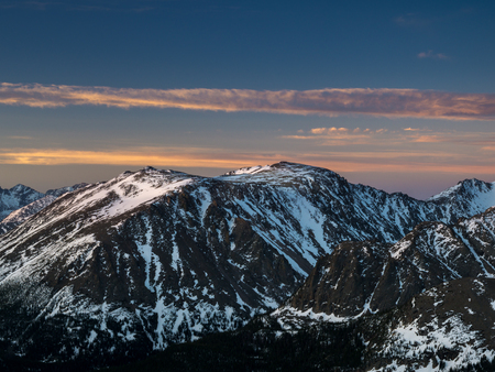 From Trail Ridge Road, atop Rocky Mountain National Park.  Estes Park, Colorado.の写真素材