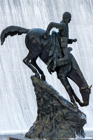 Located at the base of the Evergreen Dam, Evergreen, Colorado.の写真素材