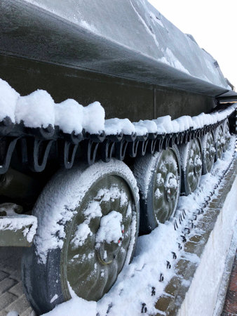 Caterpillar of the tankの写真素材