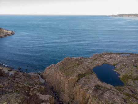 Ocean view from droneの写真素材