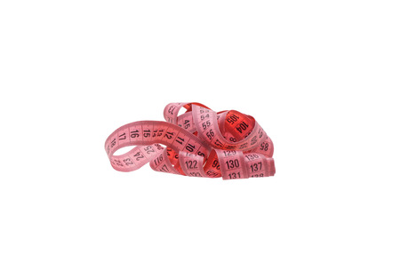 Measuring centimeter sewing. Isolated on white.