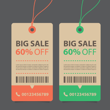 Price tags design, vector illustration.のイラスト素材