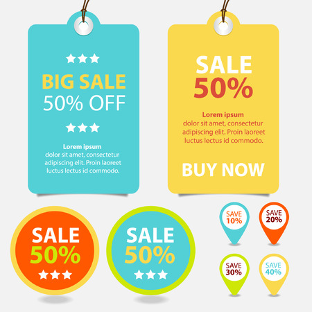 Price tags design, vector illustration.のイラスト素材