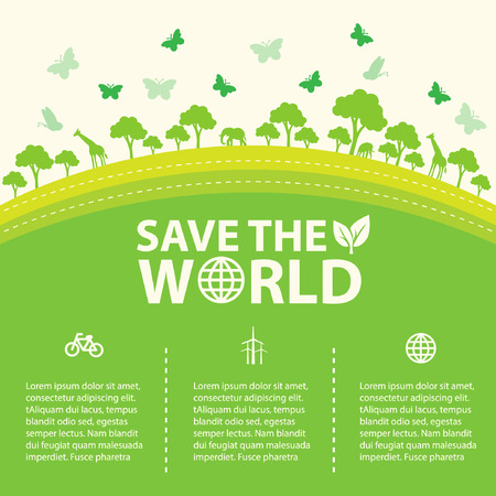 Save the worldのイラスト素材