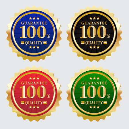 guaranteed badgeのイラスト素材