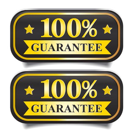 guaranteed badgeのイラスト素材