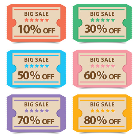 Promotions Vector, Couponのイラスト素材