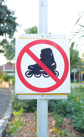 No roller skating - signの写真素材