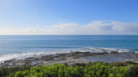 Sea landscape with rocksの写真素材