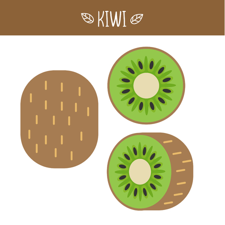 Kiwi Vector illustration.のイラスト素材