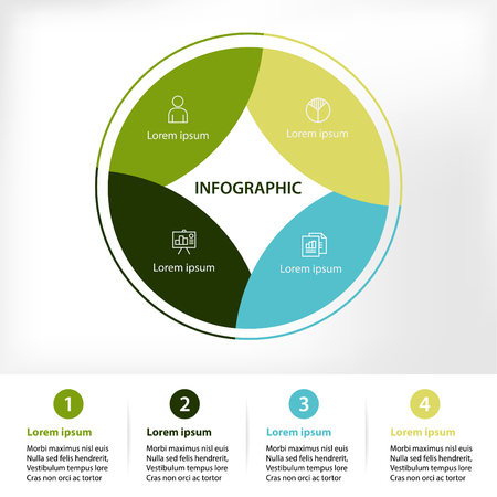 Infographic design template.のイラスト素材