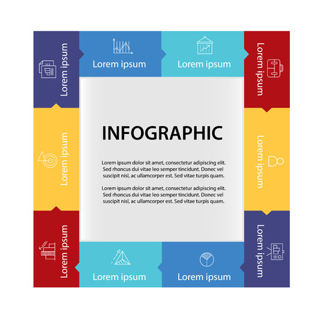 Infographic design template.のイラスト素材