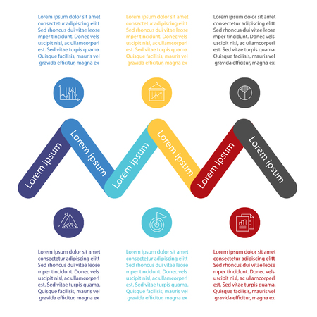 Infographic design template.のイラスト素材
